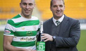 Celtic Scott Brown and manager Brendan Rodgers