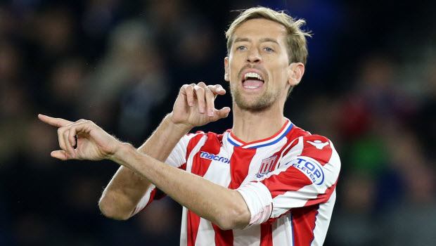 Stoke City's Peter Crouch