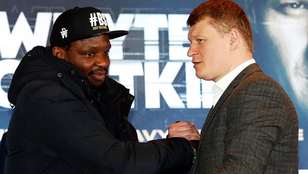 Alexander Povetkin and Dillian Whyte 