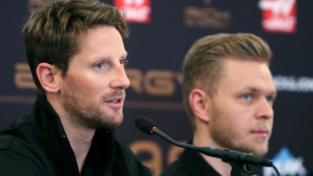 Romain Grosjean and Kevin Magnussen 