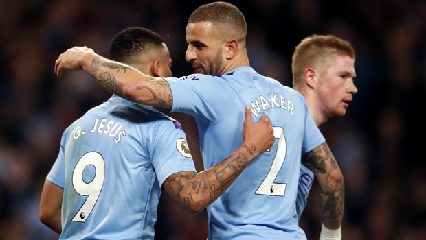 Kyle Walker and Gabriel Jesus 