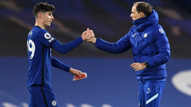 Kai Havertz and  Thomas Tuchel Chelsea