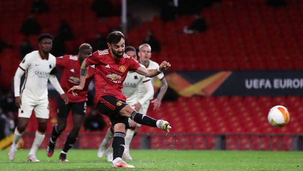 Bruno Fernandes Manchester United Europa League 