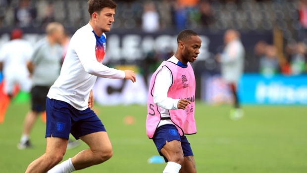 Harry Maguire and Raheem Sterling
