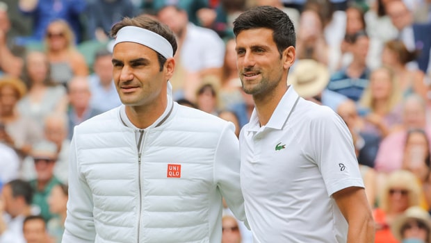 Novak Djokovic and Roger Federer 