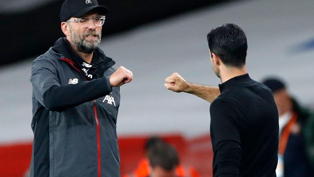 Jurgen Klopp and Mikel Arteta 