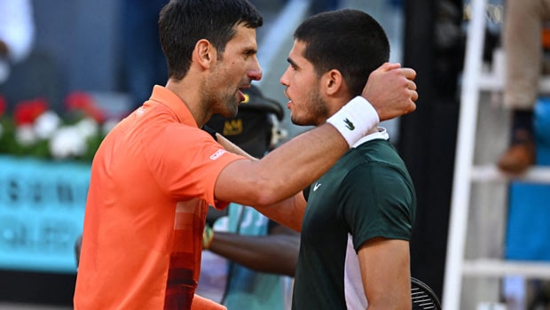 Carlos Alcaraz and Novak Djokovic